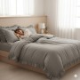 ETEHOMETEX %100 Doğal Pamuk Çift Kişilik Fırfırlı Nevresim Seti 200x220 cm TAŞ 8696474232034